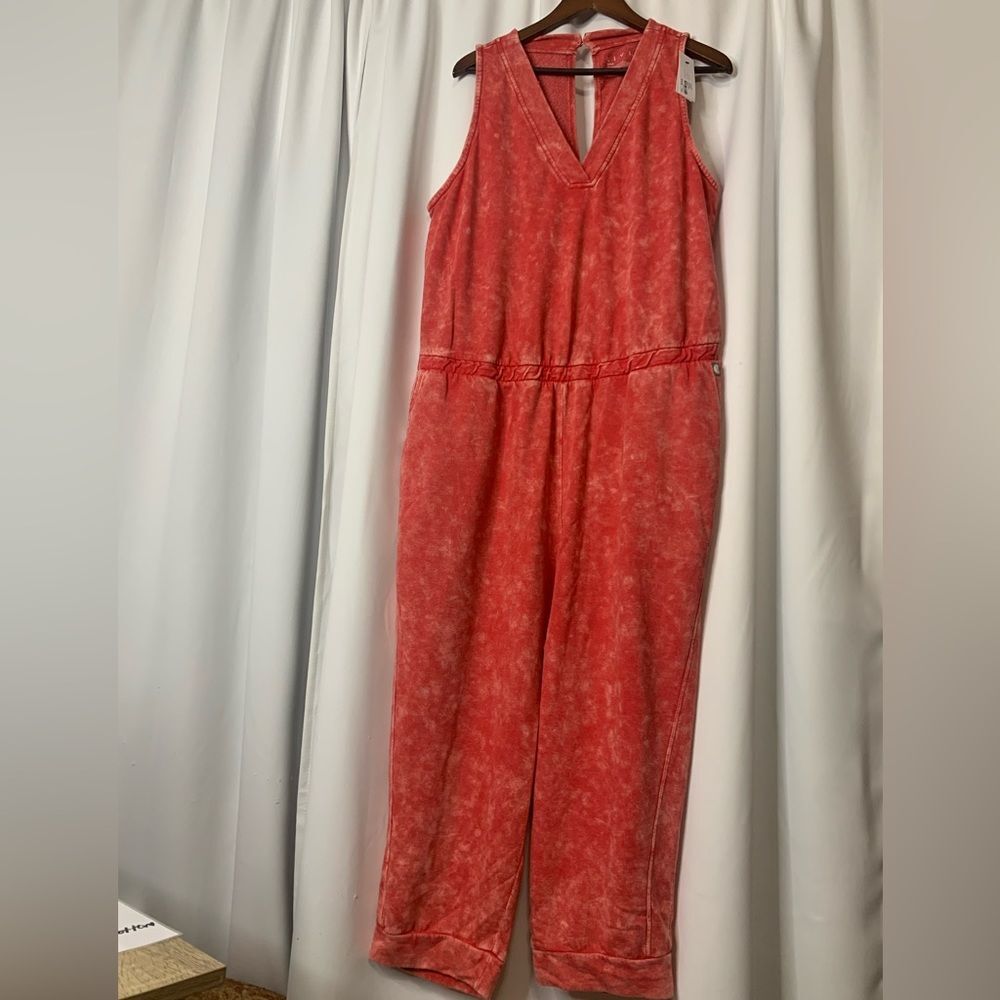 Lane Bryant Livi NWT plus Comfy Tie Dye Jumpsuit Lounge active wear 22 24